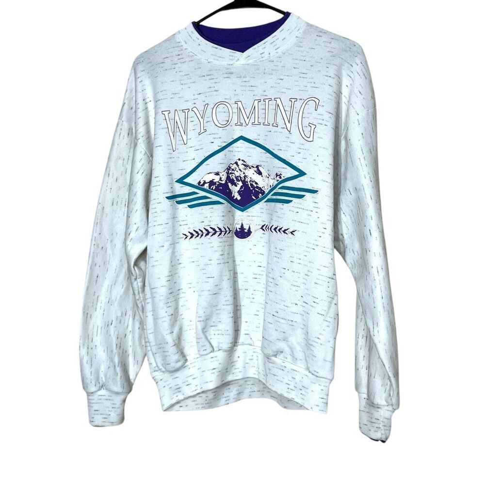 Vintage Prairie Mountain Wyoming Crewneck sweatshirt Size M‎